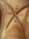 bas-côté sud: dégagement d'un décor de panaches